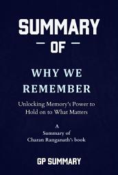 Icon image Summary of Why We Remember by Charan Ranganath: Unlocking Memory's Power to Hold on to What Matters