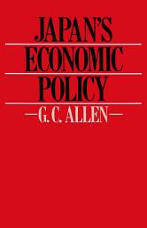 Icon image Japan’s Economic Policy