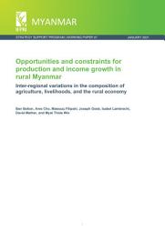 Icon image Opportunities and constraints for production and income growth in rural Myanmar: Inter-regional variations in the composition of agriculture, livelihoods, and the rural economy