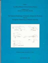 Icon image The Postcranial Morphology of Paleocene Chiacus and Mixodectes and the Phylogenetic Relationships of Archontan Mammals: Bulletin 7