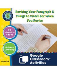 Icon image How to Write a Paragraph: Revising Your Paragraph & Things to Watch for When You Revise - Google Slides Gr. 5-8