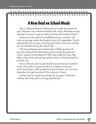Icon image Test Prep Level 3: School Meals Comprehension and Critical Thinking