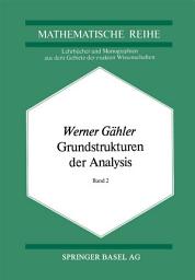 Icon image Grundstrukturen der Analysis II