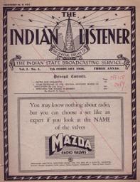 Icon image THE INDIAN LISTNER: Vol. I. No. 4. (7th FEBRUARY 1936)