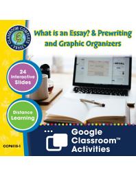 Icon image How to Write an Essay: What is an Essay? & Prewriting and Graphic Organizers - Google Slides Gr. 5-8