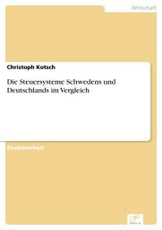 Icon image Die Steuersysteme Schwedens und Deutschlands im Vergleich