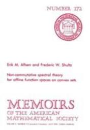 Icon image Non-Commutative Spectral Theory for Affine Function Spaces on Convex Sets