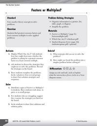 Icon image The Number System Leveled Problems: Factors or Multiples?: Factors or Multiples?
