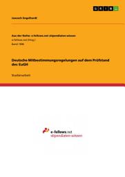 Icon image Deutsche Mitbestimmungsregelungen auf dem Prüfstand des EuGH