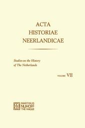 Icon image Acta Historiae Neerlandicae: Studies on the History of The Netherlands VII