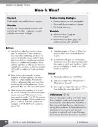 Icon image Operations and Algebraic Thinking Leveled Problems: Multiple and Factor Concepts: Multiple and Factor Concepts