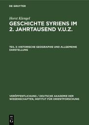 Icon image Historische Geographie und allgemeine Darstellung