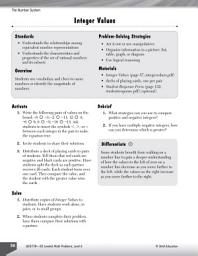Icon image The Number System Leveled Problems: Integer Values: Integer Values