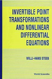Icon image Invertible Point Transformations and Nonlinear Differential Equations
