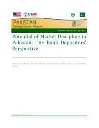 Icon image Potential of market discipline in Pakistan: The bank depositors’ perspective