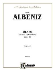 Icon image Deseo (Estudio de Concierto): For Intermediate to Advanced Piano Solo
