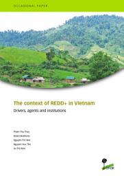 Icon image The context of REDD+ in Vietnam: Drivers, agents and institutions