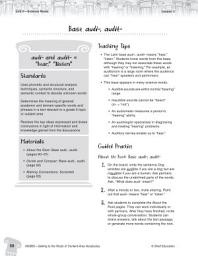 Icon image Content-Area Vocabulary Level 5--Base audi-, audit-