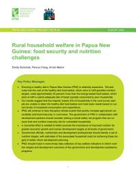 Icon image Synopsis: Rural household welfare in Papua New Guinea: food security and nutrition challenges