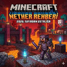 Icon image Minecraft Nether Rehberi 2026: "Minecaft'da Sıfırdan Ustalığa" Serisi