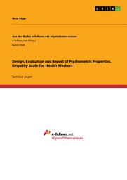 Icon image Design, Evaluation and Report of Psychometric Properties. Empathy Scale for Health Workers