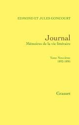 Icon image Journal, tome neuvième: 1892-1895