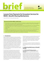 Icon image Lessons from Payments for Ecosystem Services for REDD+ Benefit-Sharing Mechanisms