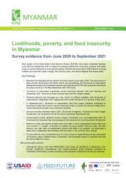 Icon image Livelihoods, poverty, and food insecurity in Myanmar: Survey evidence from June 2020 to September 2021