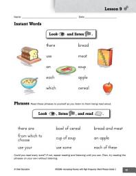 Icon image High Frequency Word Phrases Level 1--Chunking for Smoothness