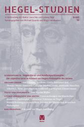 Icon image Hegel-Studien Band 55