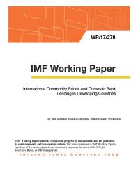 Icon image International Commodity Prices and Domestic Bank Lending in Developing Countries