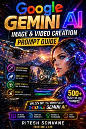Icon image Google Gemini AI: Image & Video Creation Prompt Guide: Unlock the full potential of Google Gemini AI with 500 ready to use prompts and expert strategies for professional image and video creation.