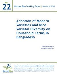 Icon image Adoption of modern varieties and rice varietal diversity on household farms in Bangladesh