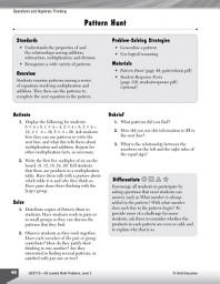 Icon image Operations and Algebraic Thinking Leveled Problems: Multiplication Pattern Hunt: Multiplication Pattern Hunt