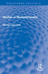 Icon image Studies in Metaphilosophy