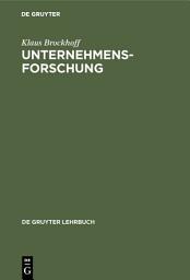Icon image Unternehmensforschung: Eine Einführung