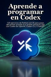 Icon image Aprende a programar en Codex: 120 ejercicios de Python con IA para pasar del primer prompt a tu primer proyecto real con Codex de OpenAI, Codex CLI y ChatGPT
