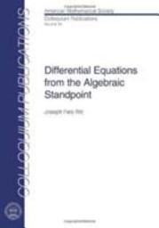 Icon image Differential Equations from the Algebraic Standpoint