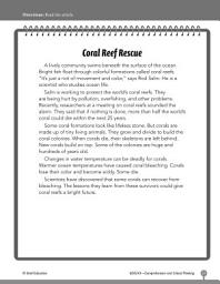 Icon image Test Prep Level 3: Coral Reef Rescue Comprehension and Critical Thinking