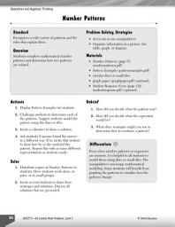 Icon image Operations and Algebraic Thinking Leveled Problems: Number Patterns: Number Patterns