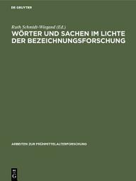 Icon image Wörter und Sachen im Lichte der Bezeichnungsforschung