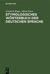 Icon image Etymologisches Wörterbuch der deutschen Sprache: Ausgabe 14