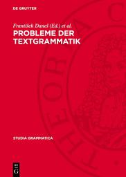 Icon image Probleme der Textgrammatik
