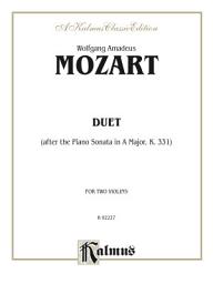 Icon image Duet (after the Piano Sonata in A Major, K. 331): For Two Violins