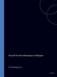 Icon image Recueil de textes démotiques et bilingues: Volume 2. Traductions. Avec la collaboration de J. Quaegebeur et R.L.