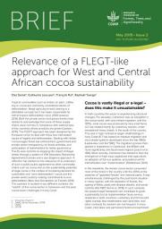 Icon image Relevance of a FLEGT-like approach for West and Central African cocoa sustainability