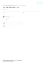 Icon image Spaces with M-Structures