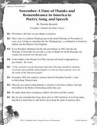 Icon image November--A Time of Thanks and Remembrance in America Reader's Theater Script
