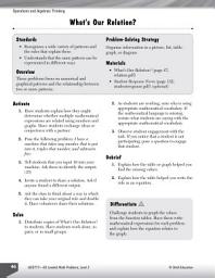 Icon image Operations and Algebraic Thinking Leveled Problems: Pattern Relationships: Pattern Relationships