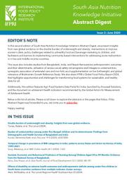 Icon image South Asia Nutrition Knowledge Initiative: Abstract digest June 2024